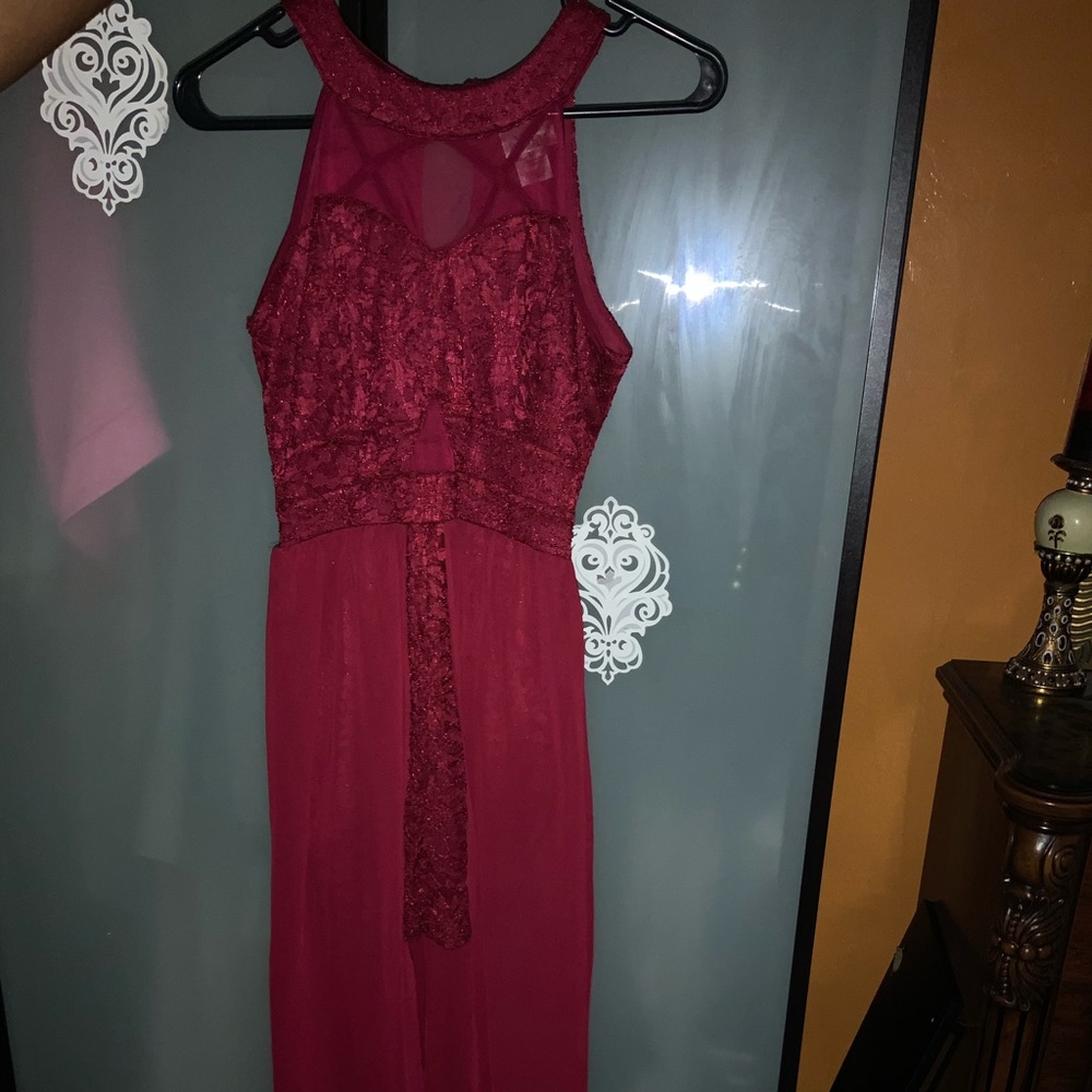 Beautiful mini dress with Long sheer material